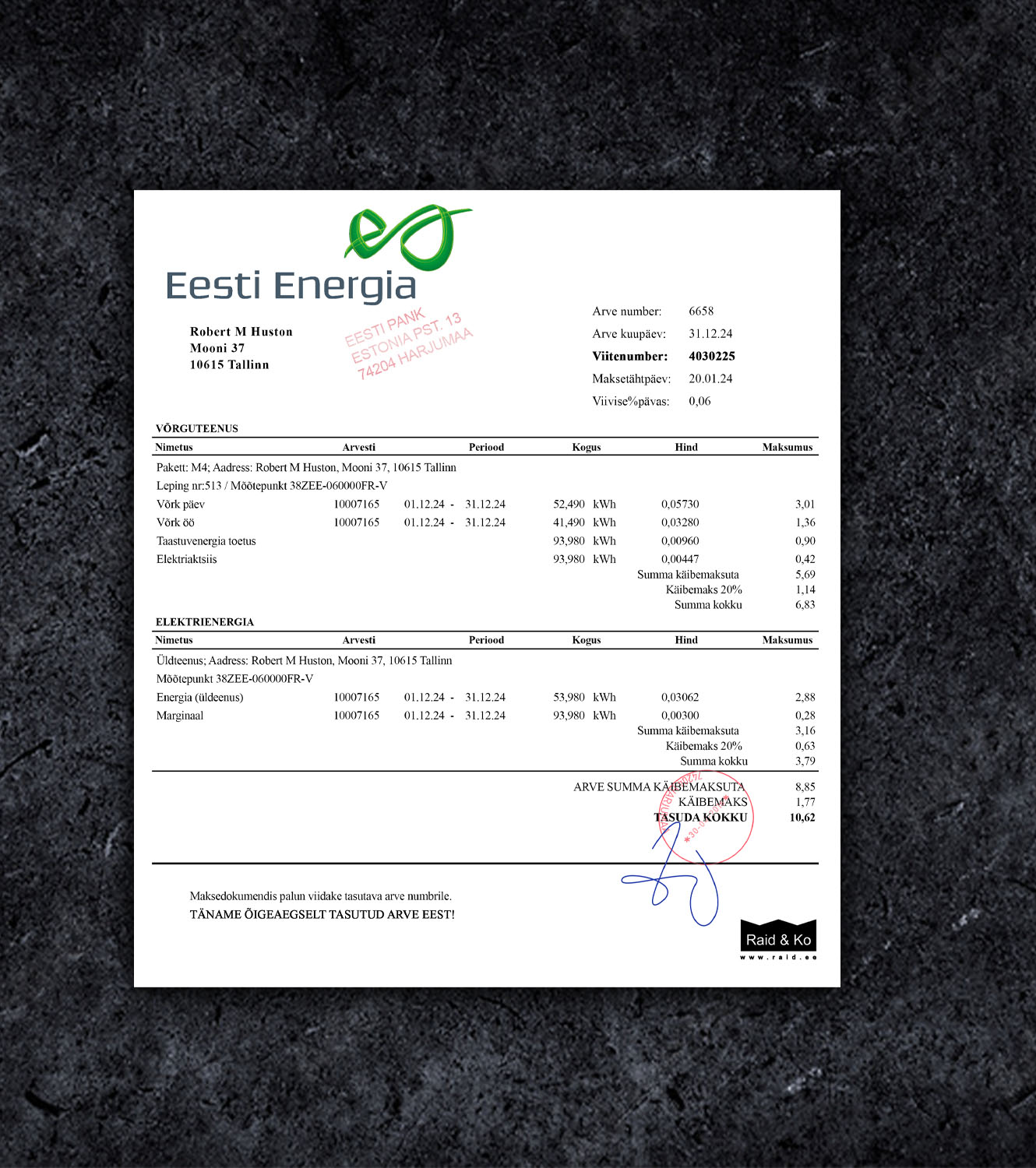 Esti Energy Estonia Bill PDF Template - 2024 - Thumbnail esti_b_1.jpg