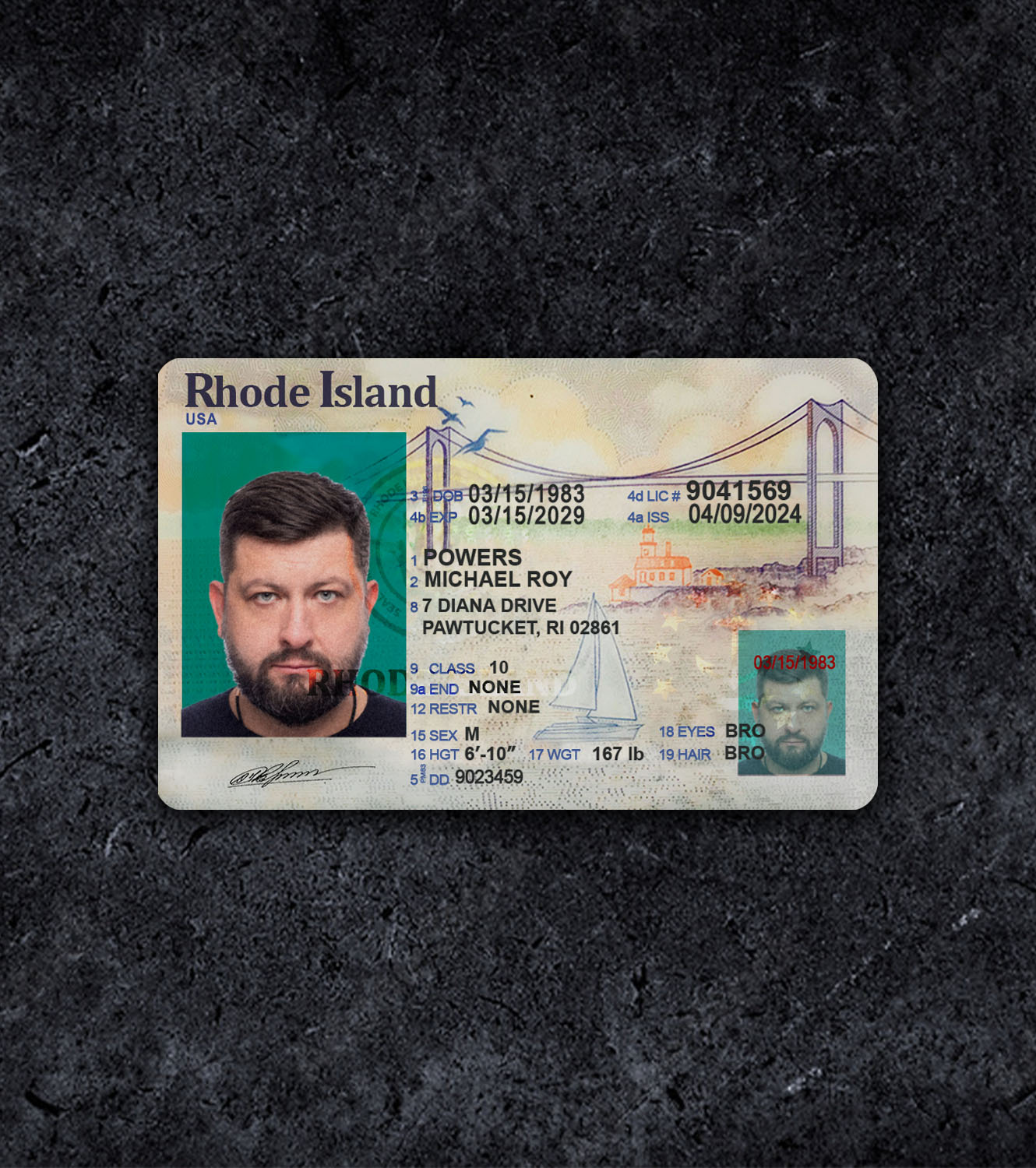 Rhode Island RI Driver License PSD Template - 2018 - Thumbnail ri_1.jpg